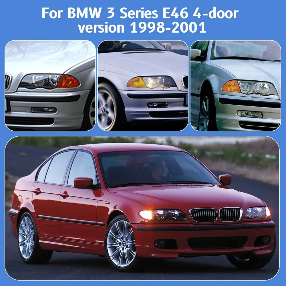 

Car Headlight Cover Lens Glass Shell Front Headlamp Transparent Lampshad For BMW 3 Series E46 1998 1999 2000 2001 Accessories