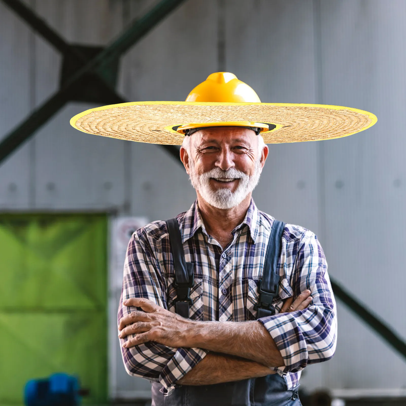 

55Cm Visor Sun Shade Cover for Hard Hat Construction Workers Breathable Lightweight Removable Cap Protection for Face