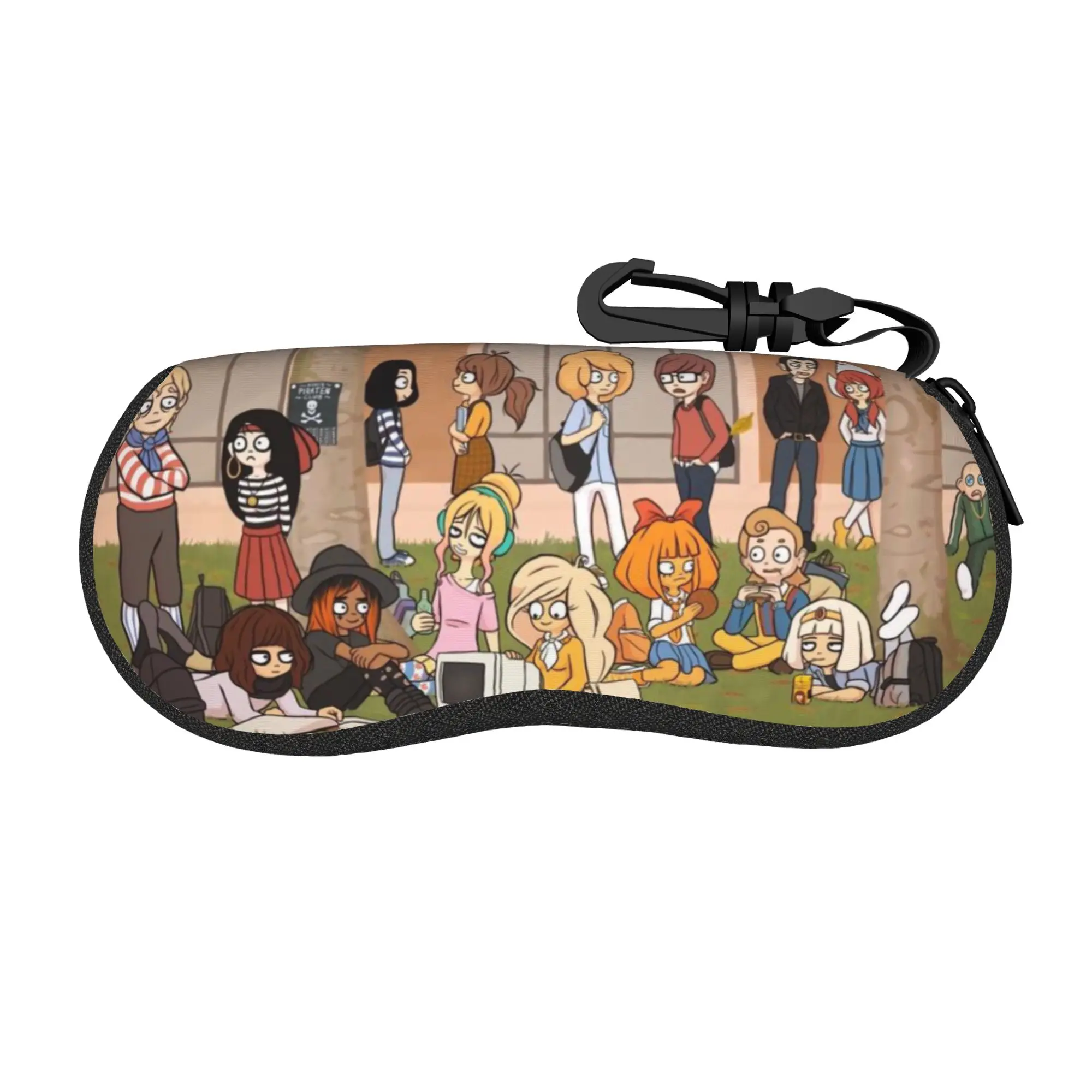 

Ongezellig Mymy Cocos Mayas Glasses Case Girl Convenient Zipper Sunglasses Storage Box Cute Eyeglasses Box