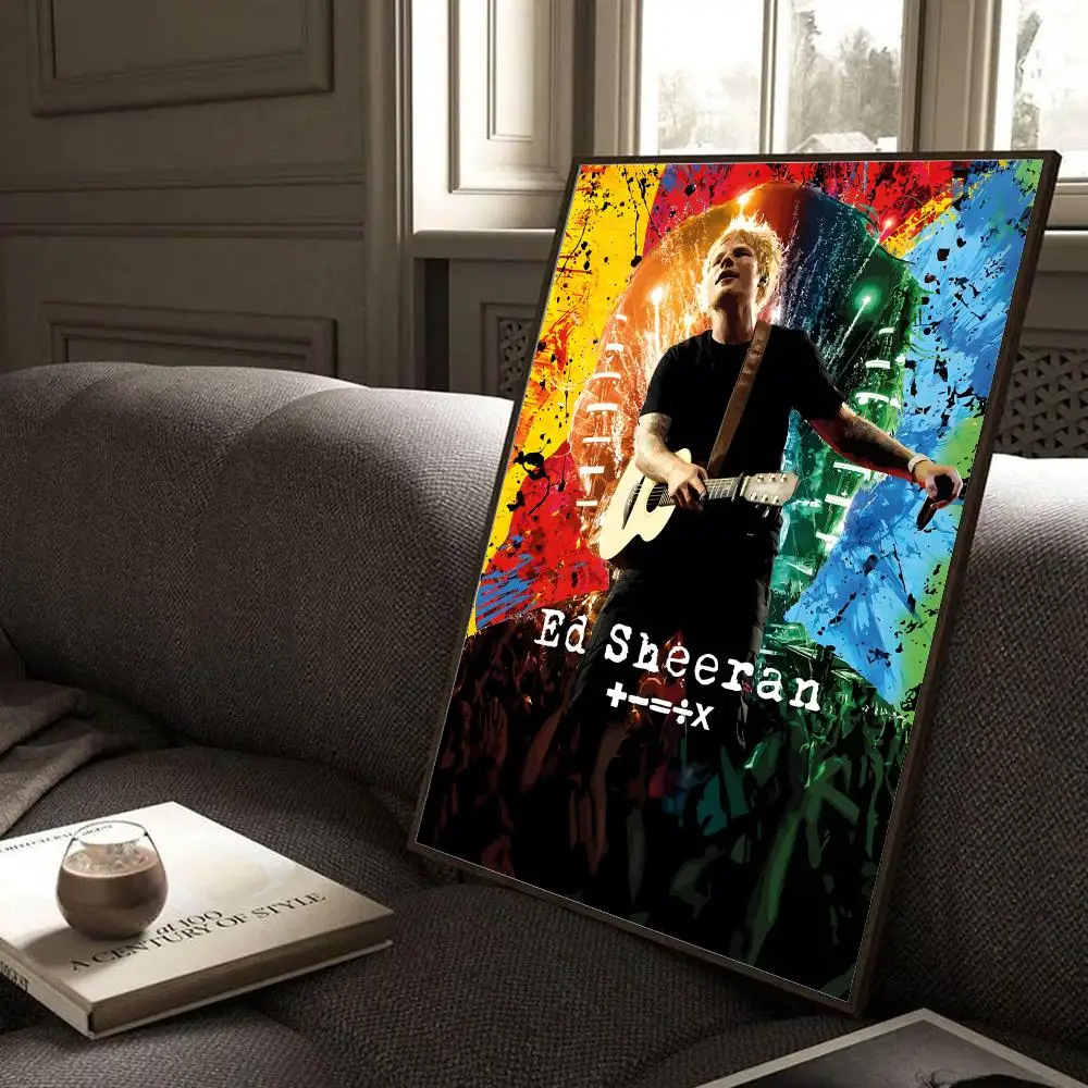 Singer E-Ed Sheeran Soulful Timeless Poster Modern Home Living Bedroom Bar Hallway Waterproof Wall Art Aesthetic Decor