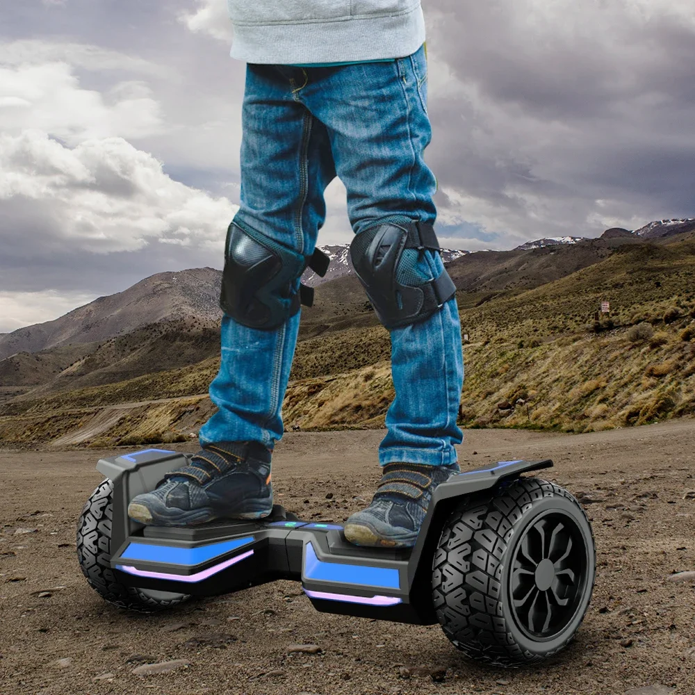 Venta al por mayor Hoverboard todoterreno Scooters eléctricos autoequilibrantes LED de 10 pulgadas