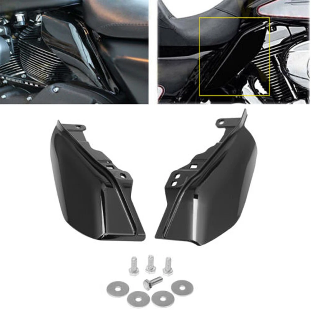 Bouclier thermique noir brillant pour déflecteur d'air, pour Harley CVO Touring Electra Road Street Glide Classic 2017 – 2021