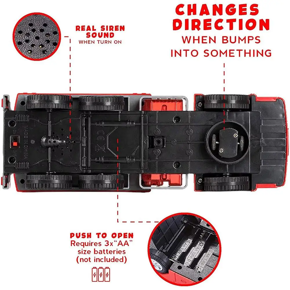 Grande passeio elétrico infantil em caminhão, veículo de construção com luzes LED 4D e música, carro de brinquedo autônomo, carro de engenharia