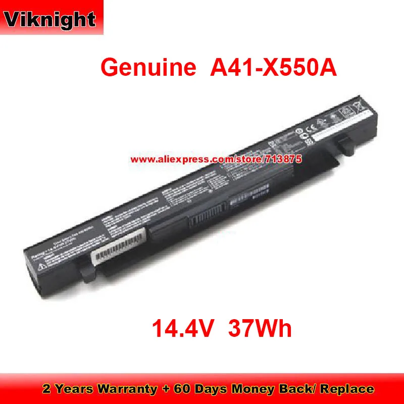 Original A41-X550A Battery for ASUS X550B X550C X550V X550l X552W X550J X550CA F550L F550W F552L F552W F550C P550L P550C 37Wh