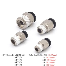 PC Type NPT Thread Amarican Standard Air Pneumatic Connectors Quick Release Fittings Push In Hose Fitting Hose 5/32 5/16 1/4 3/8