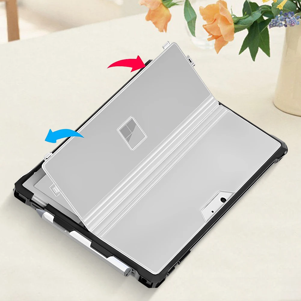 

Case for Microsoft Surface Pro 7 Plus/Pro 7/Pro 6/Pro 5/Pro 4/LTE Rugged Cover Case Compatible w/Type Cover Keyboard