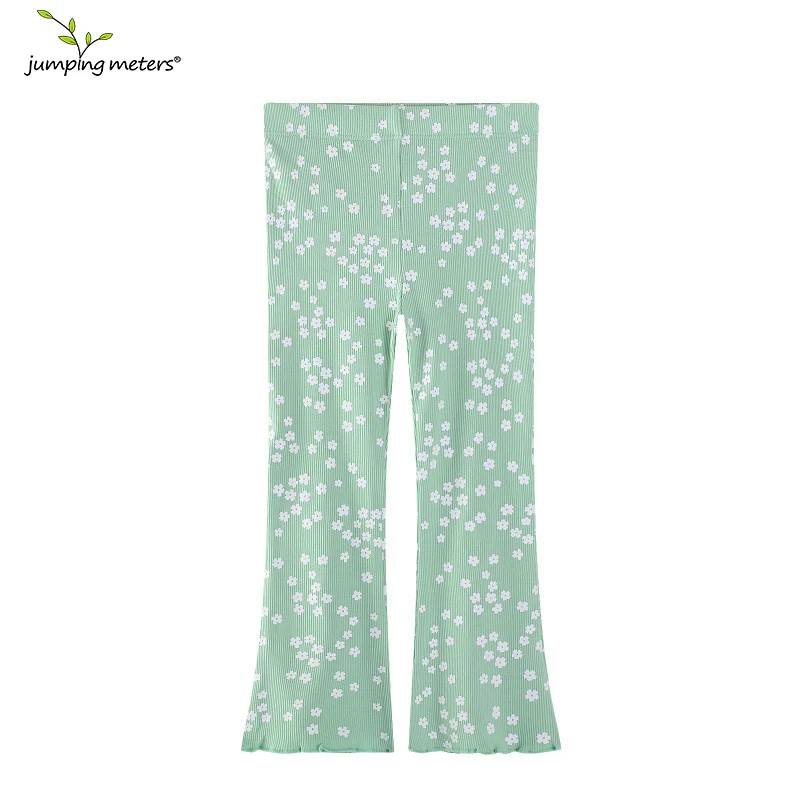 

Jumping Meters 2-7T Solid Boot Floral Printed Full Length Hot Selling Girls Leggings Pants Pencil Pants Autumn Kids Trousers