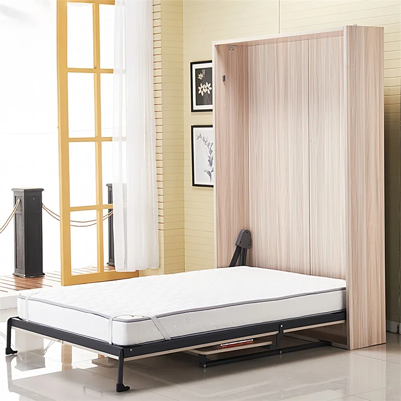 Furniture Bedroom Easy Install Modern Plywood  Bed Wall Bed