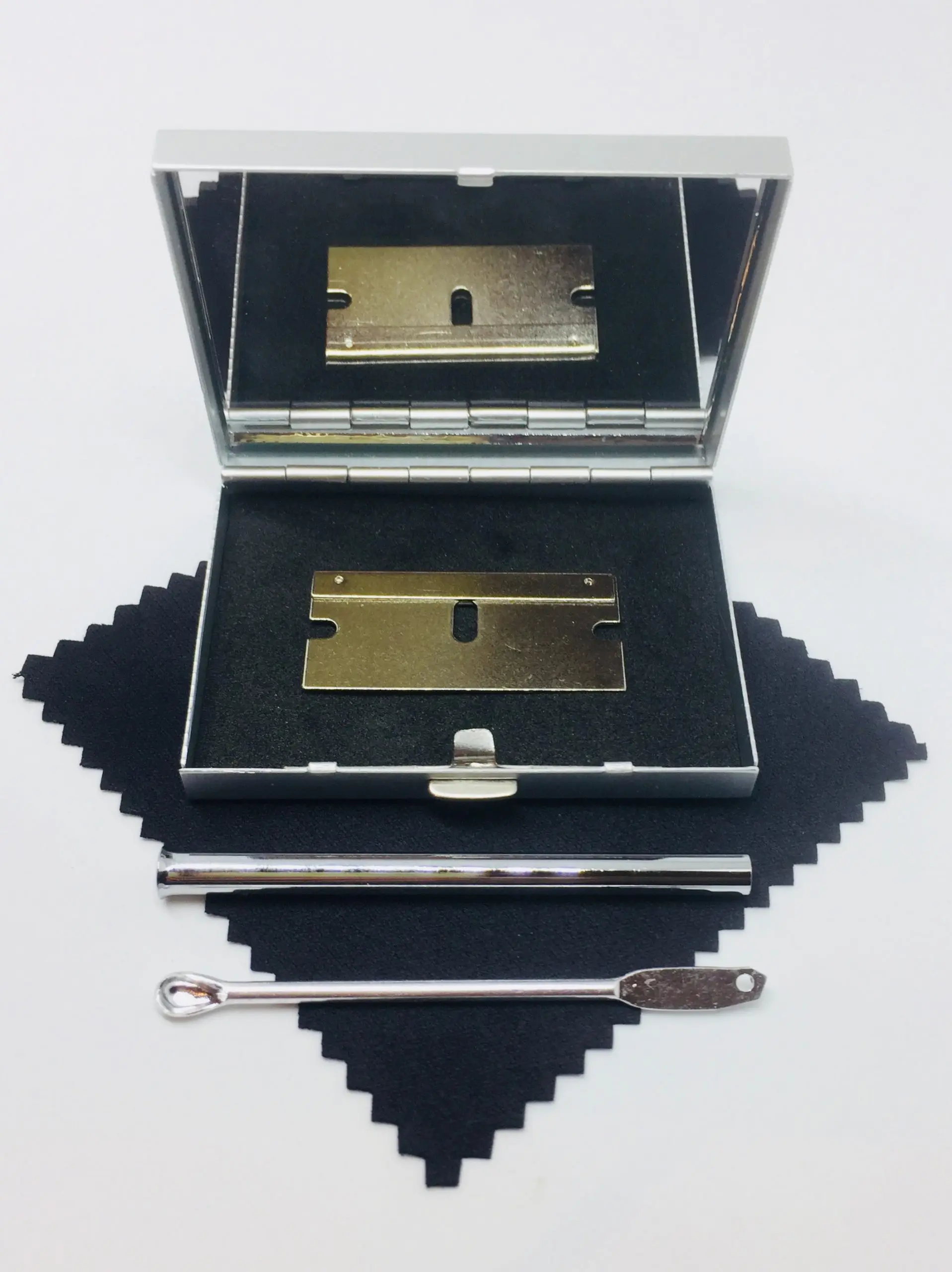 Juego de tabacaria/tabacaria/para fumar, espejo de doble cara, soporte de almacenamiento para cigarrillos, 3 uds.