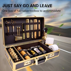 Barber Hairdressing Tool Case Hair Stylist Clipper Scissors Comb Storage Box Carrying Barbershop Suitcase