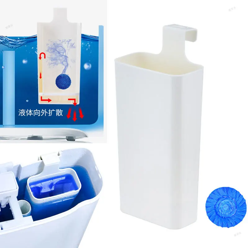 Hanging Slow-Release Dispenser Toilet Bowl Cleaner WC Toilet Solid Dispenser Tank Replacement Part Buffer Box Extends Cleaning