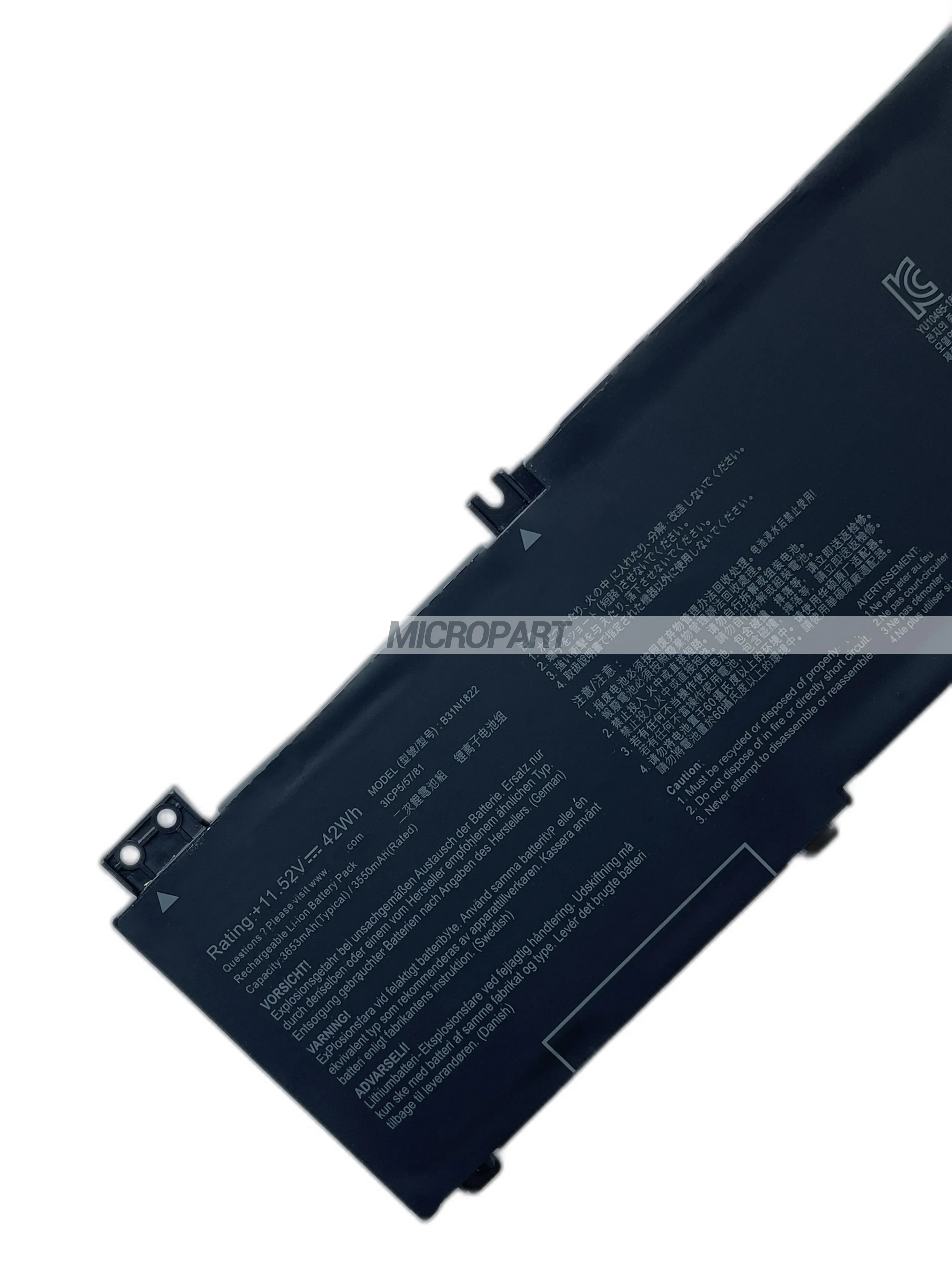 Imagem -04 - Bateria Substituição para Asus Zenbook Flip 14 B31n1822 Um462da Ux462da Computadores Portáteis Bateria de Longa Duração 42wh