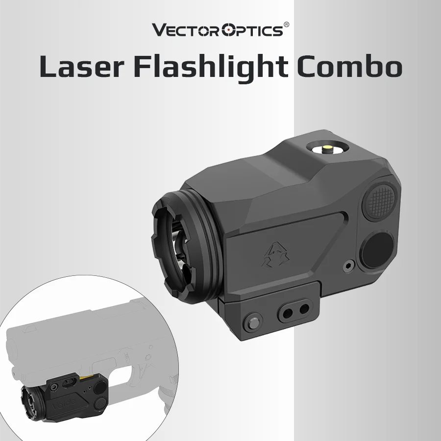 Vector Optics 500 Lumens Tactical Pistol Gun White Laser Light Constant / Strobe IPX4 500 Lumens Gun Acsessories