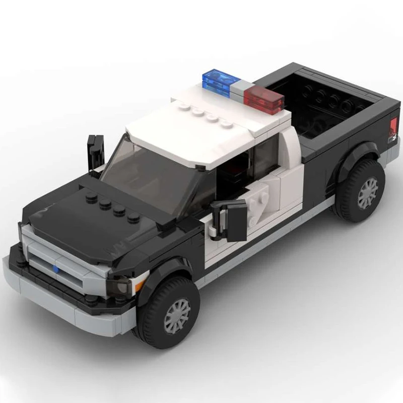 

365 шт. MOC Police Chief's Built Tough F-250 City Champions суперкар Строительные блоки Рождественский подарок Ограниченная серия