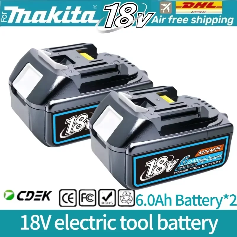

18V 6AH 8AH 12AH For Makita 18V Battery Power Tools Li-ion Replacement BL1840 BL1850 for 18V Screwdriver with BMS✅