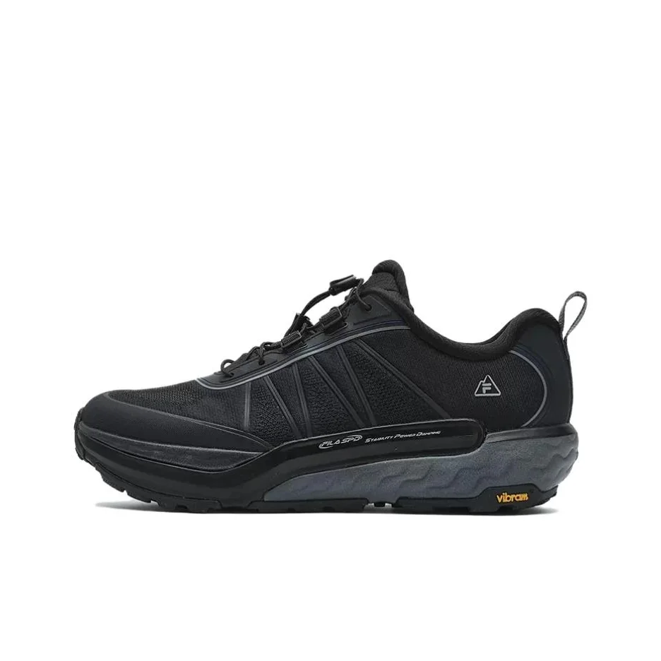 FILA SPD HORIZON Abrasion Resistant Breathable Low top Outdoor Shoes Men's Black A12M421203FMN