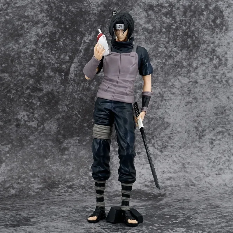 Figurine de Dessin Animé Naruto Uchiha Itachi de 27cm, Collection de Statue de Partie Sombre, Modèle de Jouets, Décoration de Bureau, Pendentif, Cadeau pour Enfant