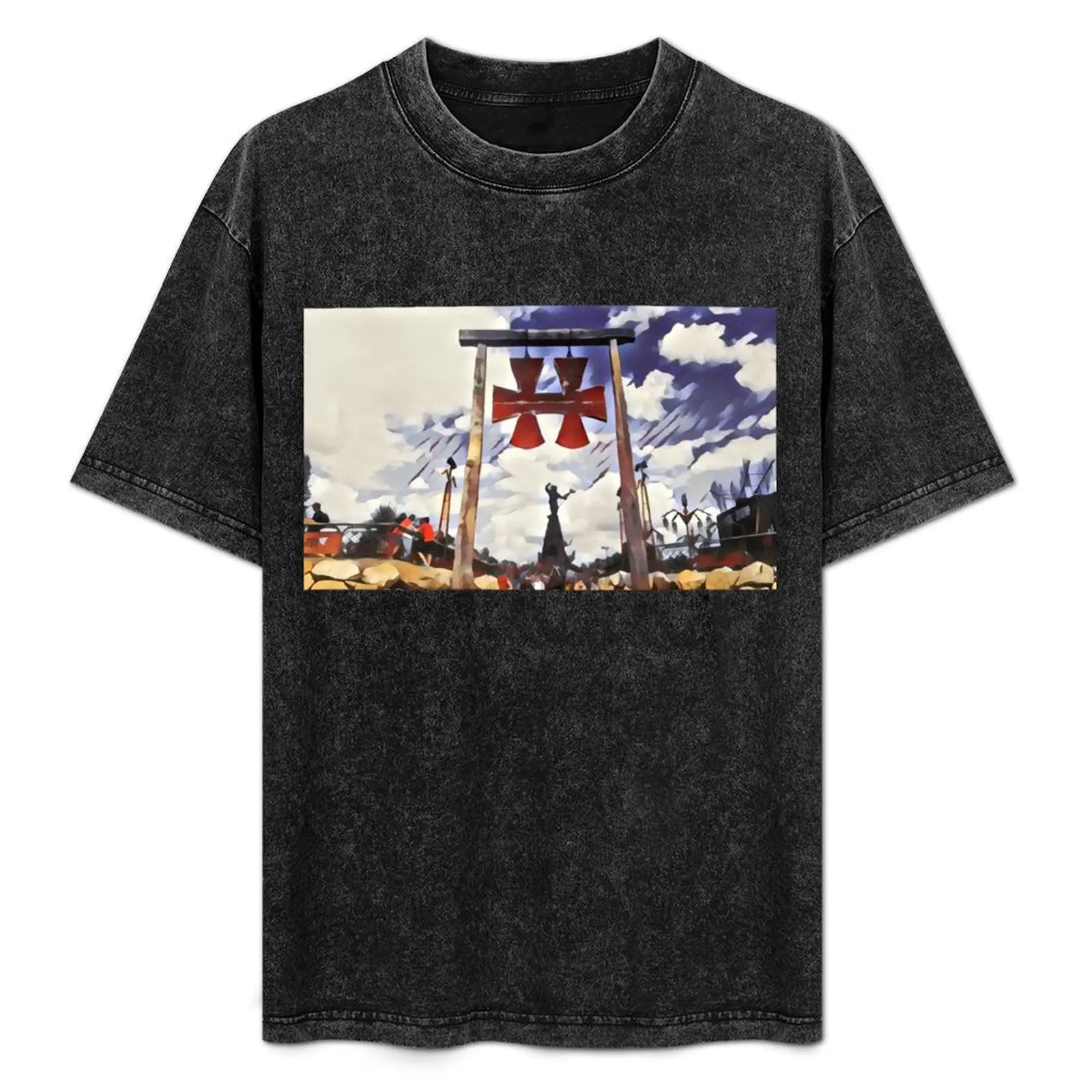 Hellfest Music Festival, Clisson, France (v3) T-Shirt Fashion Letter Print T-Shirt