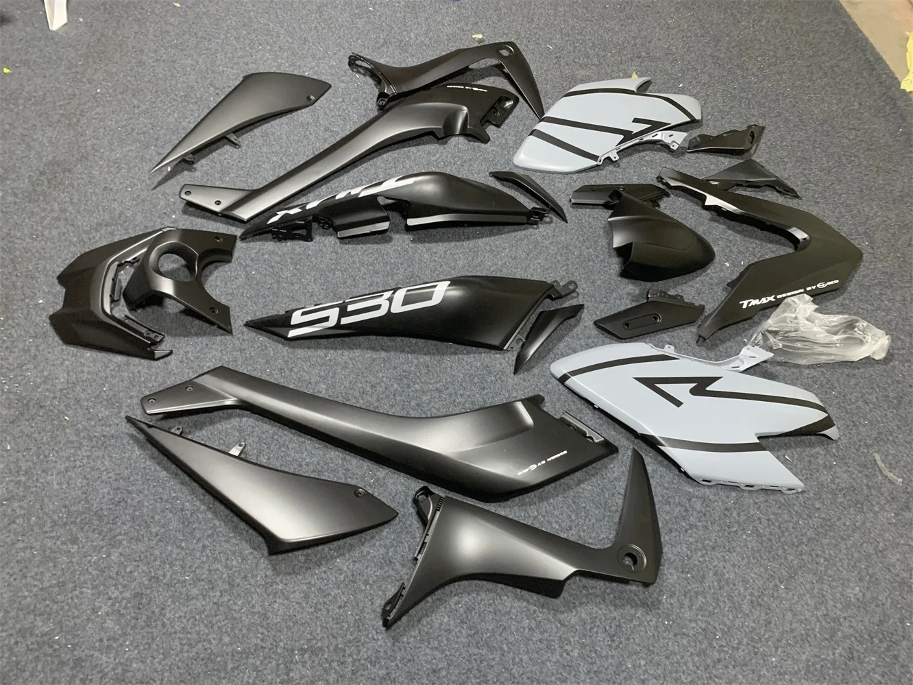 Motorcycle Fairing Kit for Yamaha TMAX530 2015 2016 Year 530 15-16 ABS Fairing Kit Motorcycle guard plate matte black marl