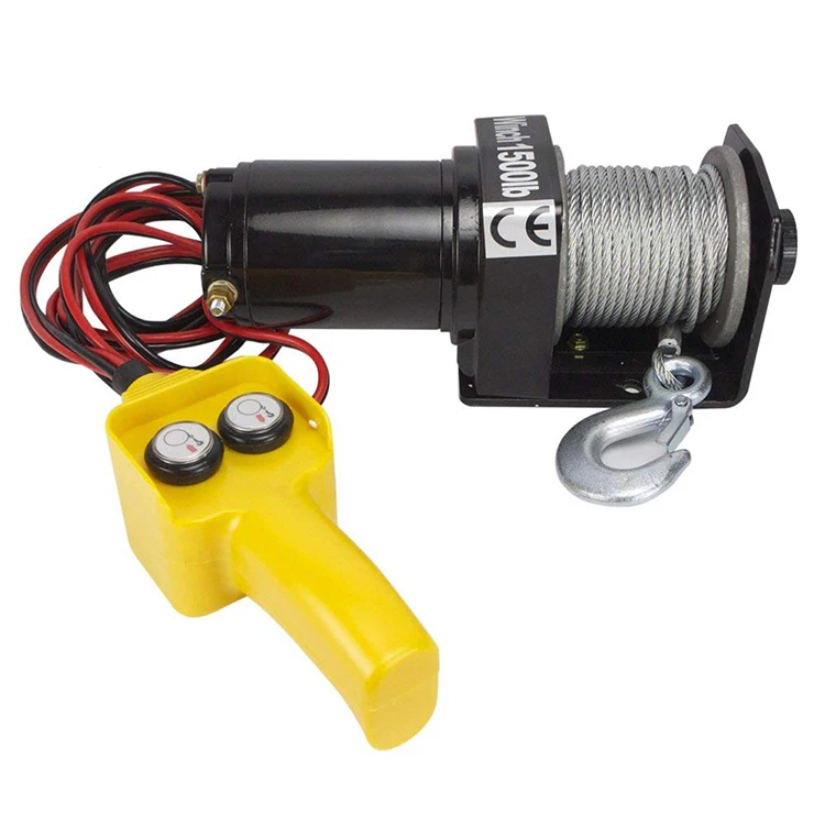 portable 3000lb 12000 lbs mini 12v 12 volt 24v car boat anchor motor Electric Winch