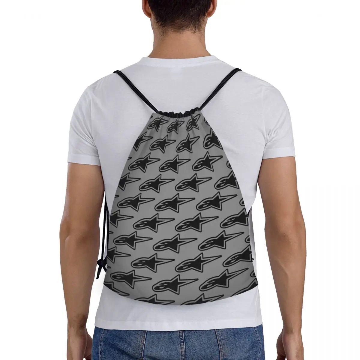 Mochila Cross Drawstring para homens e mulheres, saco de ginástica, esportes, motocross, enduro, automobilismo, corrida, sacola de compras