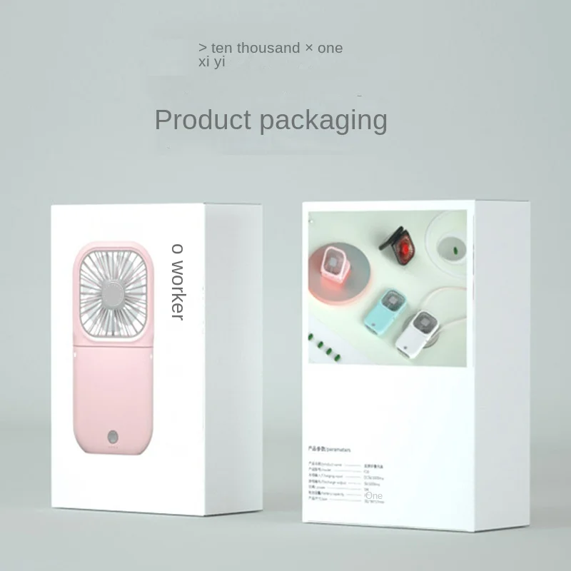 Mini ventola USB ricaricabile portatile portatile muto con collo pieghevole