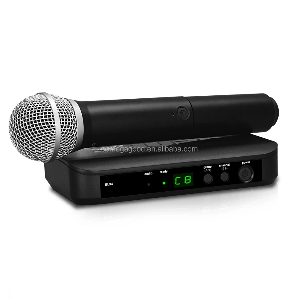 

BLX24 BLX4 PG58 SM 58 BETA58 Wireless Microphones 2 Channel Uhf Microfono Negro Black Professional Microphone