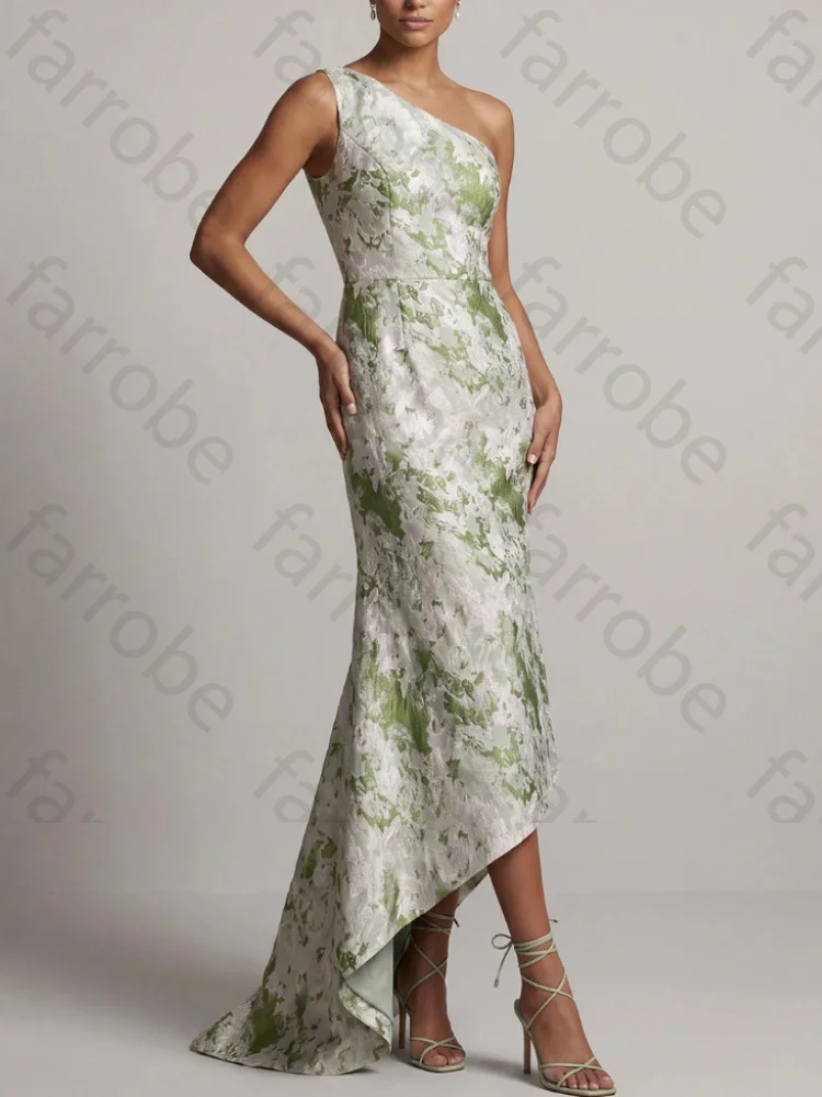Customized Sexy One Shoulder Sleeveless Mother of The Bride Dresses Elegant Mermaid Celebrity Dress High Quality Prom Party Gown