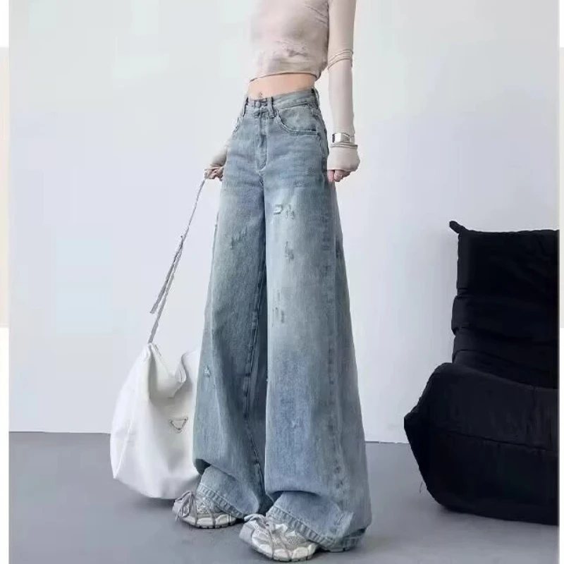 

Streetwear Hosen Baggy Jeans Woman Clothing Y2k Shorts Women's Overalls Y2k 2000s Clothes Denim Woman Pants Harajuku Fashion