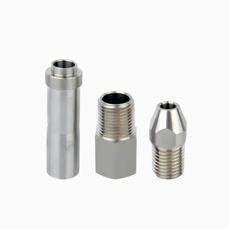 Stainless Steel & Aluminum CNC Parts Custom Stainless Steel High-Precision Threaded and Smooth Pipe Fittings