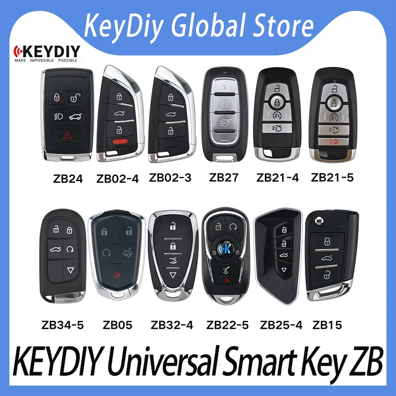 KEYDIY Universal Smart Key For 46/47/48/49/4A ZB24 ZB02-3 ZB02-4 ZB27 ZB21-4 ZB21-5 ZB34-5 ZB05 ZB32-4 ZB22-4 ZB22-5 ZB25-4 ZB15