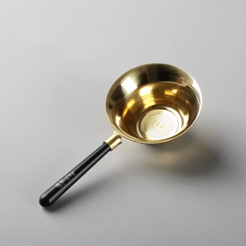 Japanese Style Copper Tea Funnel Tea Strainer Pure Copper Filter Screen KungFu Tea Utensils Tea Separator Funnel Tea Accessories