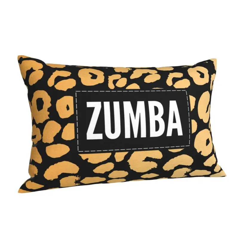 Custom Zumbas Dance Leopard Pattern Soft Cute Throw Pillow Cases Rectangle