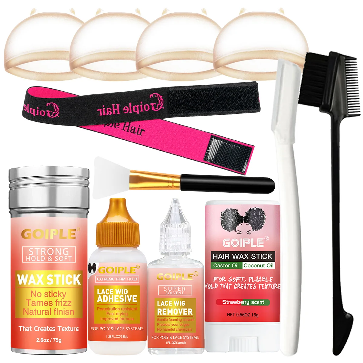 

GOIPLE Wax Stick for Hair, Hair Pomade Stick,Styling Solid Wax,Smoothing and Control Frizz Products, Flyaway Finishing Artifact