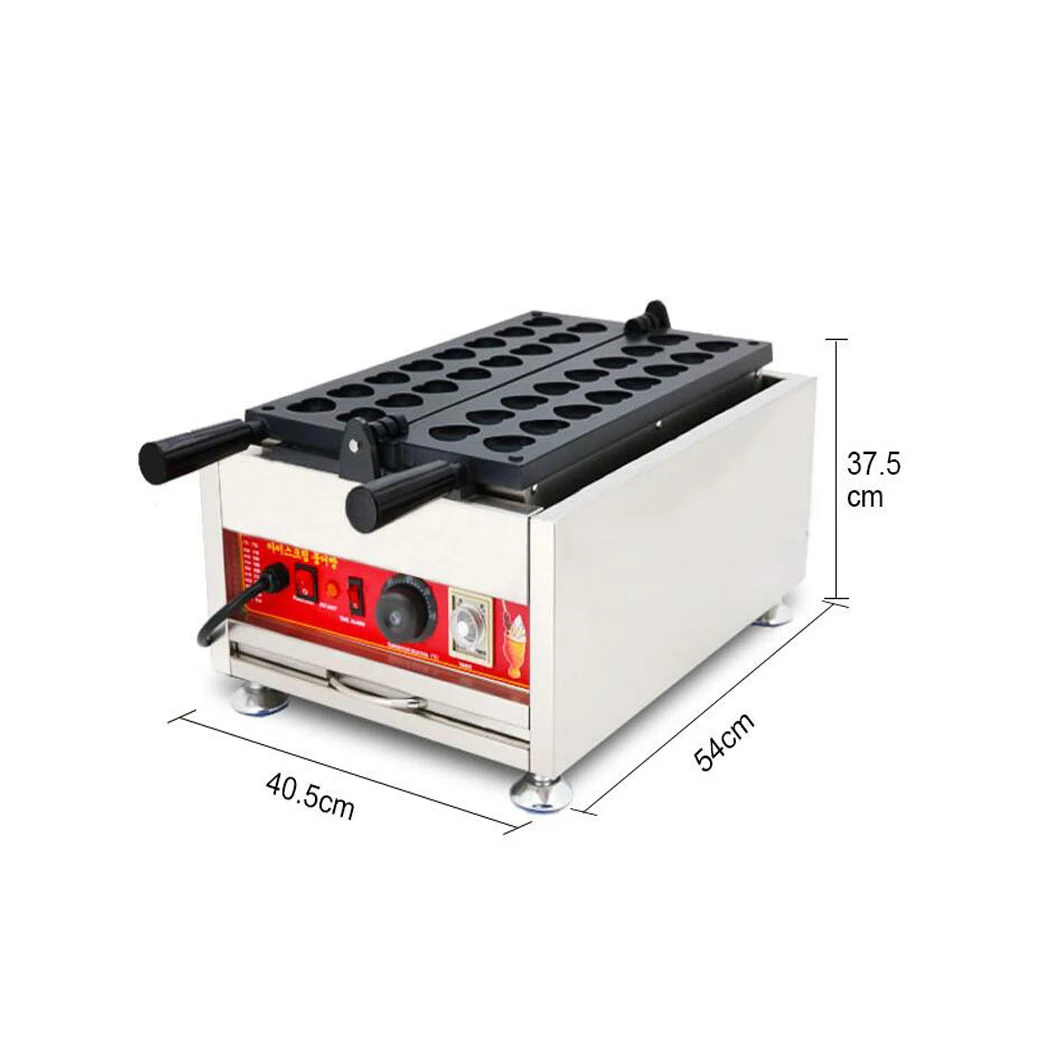 Gofrera eléctrica de corazón dulce de 16 agujeros Un panadero de pastel en forma de corazón