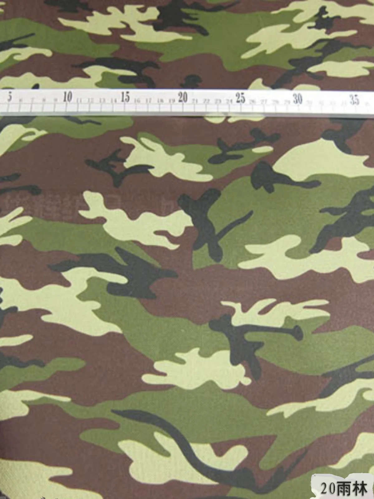 600D Oxford Camouflage Waterproof Fabric Printed PVC Primer By Meter for Tents Bags Awnings Sewing Cloth Thick Encrypted Green