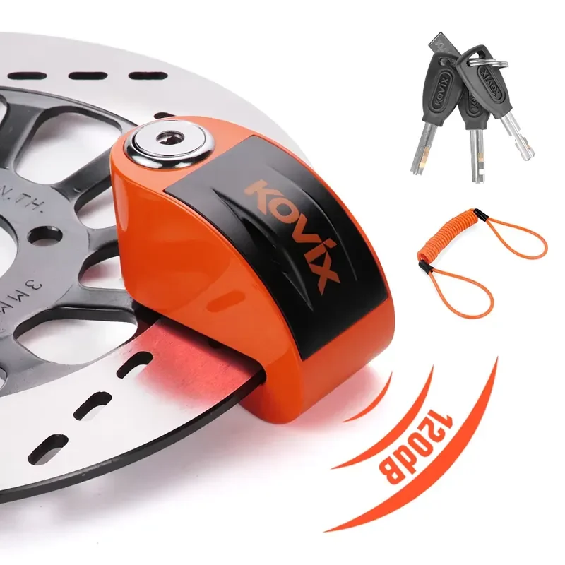 Factory Customized Supply Kovix Disc Lock Waterproof Electronics Bicycle Alarm Locke Theft Lock for Scooter