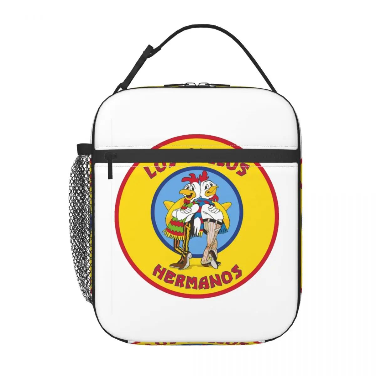 Los Pollos Hermanos Breaking Bad Saco de almoço isolado para mulheres portátil The Chicken Brothers refrigerador térmico almoço tote escritório
