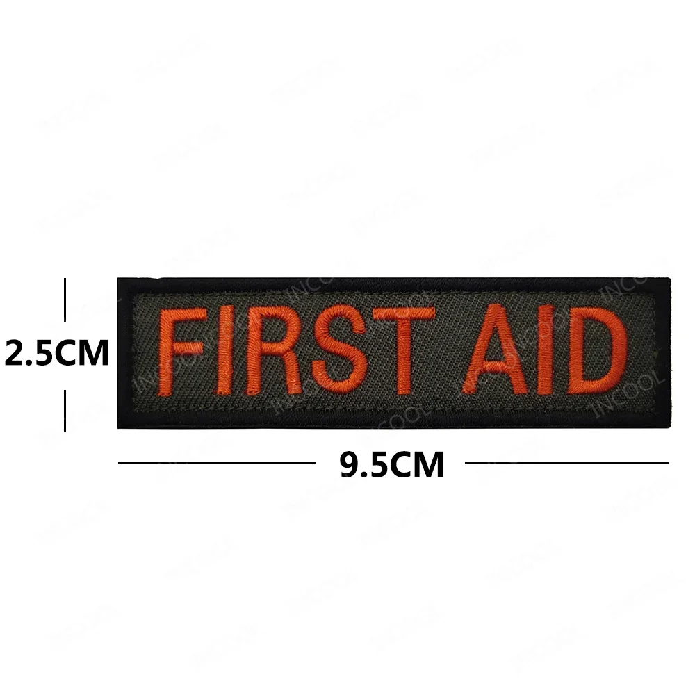 First Aid Medic Paramedic Patches Infrared IR Reflective Emergency Rescue Embroidered Decorative Patch For Clothing