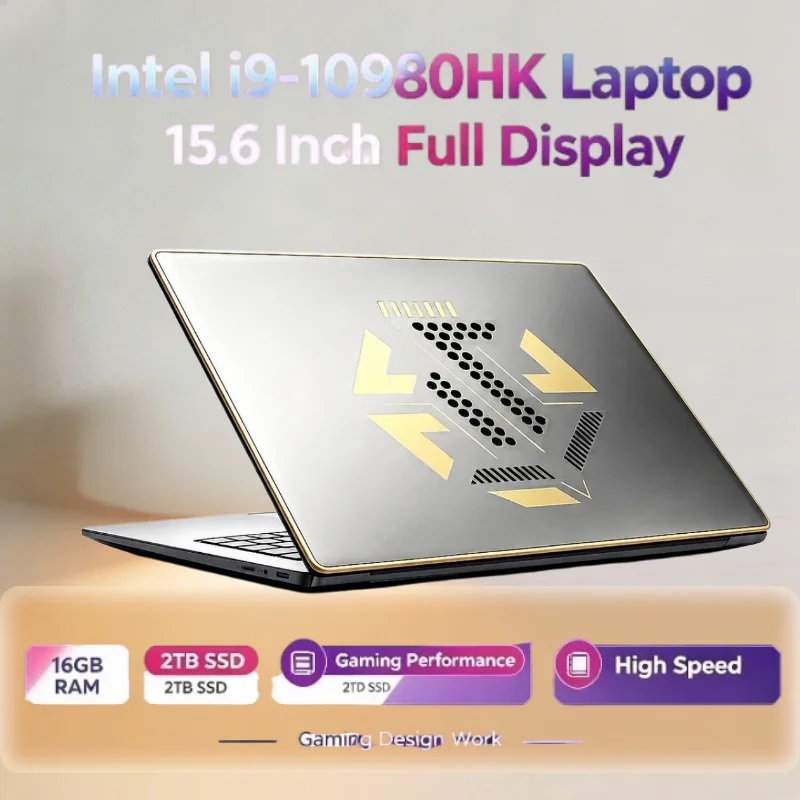 New Ultra Slim Business Laptops Notebook PC 15.6 Inch Core i9-10980HK 32GB RAM 2TB SSD For Office Study With Backlit Keyboard
