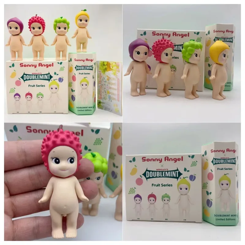 

In Stock 4pcs Sonny Angel Mini Figure Green Arrow Joint Fruit Angel Rabbit Surprise Blind Box Tideplay Toy Cure Doll Lucky Gifts