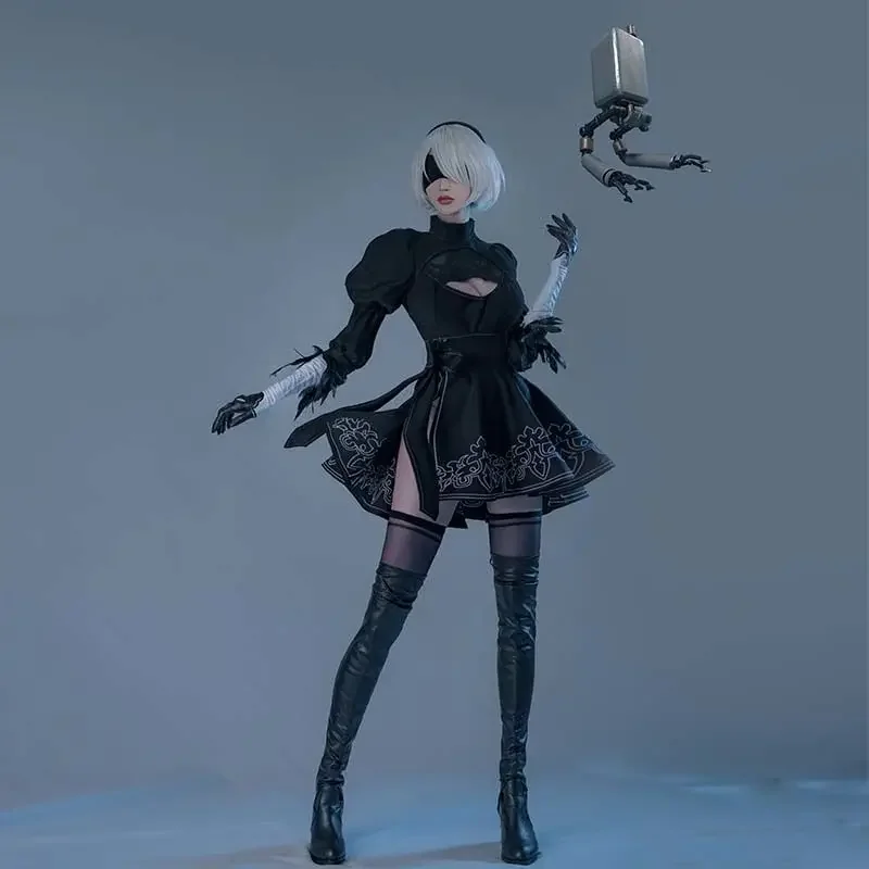 

Kidney Automata Cosplay Costume Yorha 2B Sexy Outfit Games Suit Women Role Play Costumes Girls Halloween Party Fancy Dress