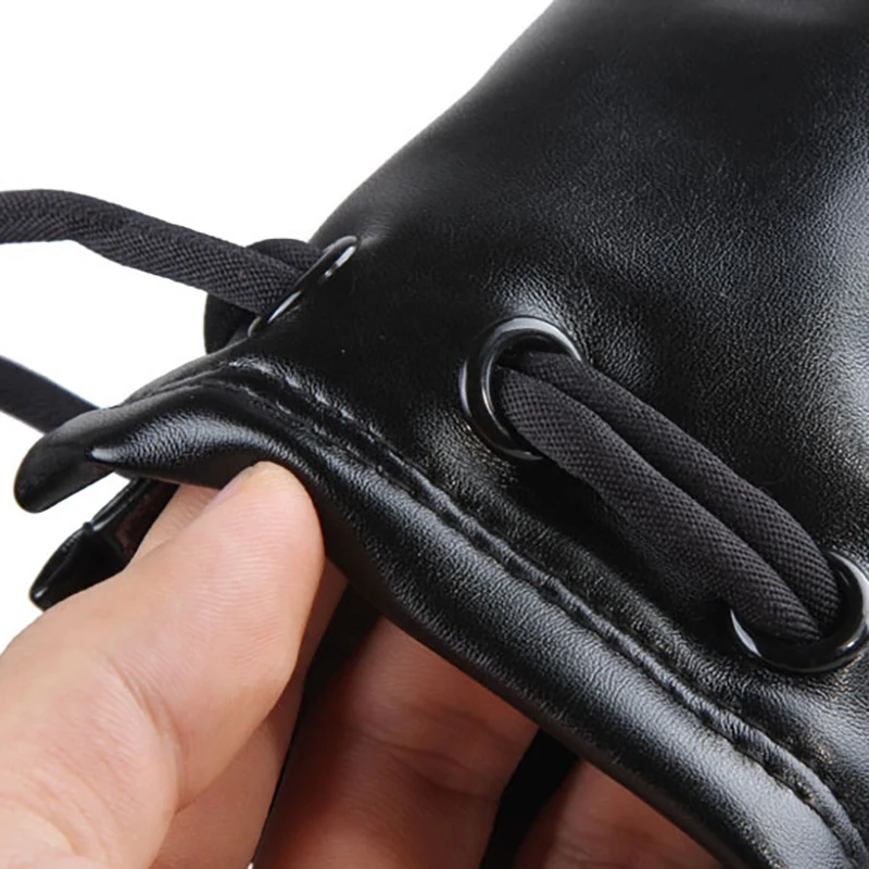 AB25-Soft Shockproof Protective Camera Lens Bag Pouch Cover For SONY Nikon Canon Fuji Olympus PU LENS Bag XL