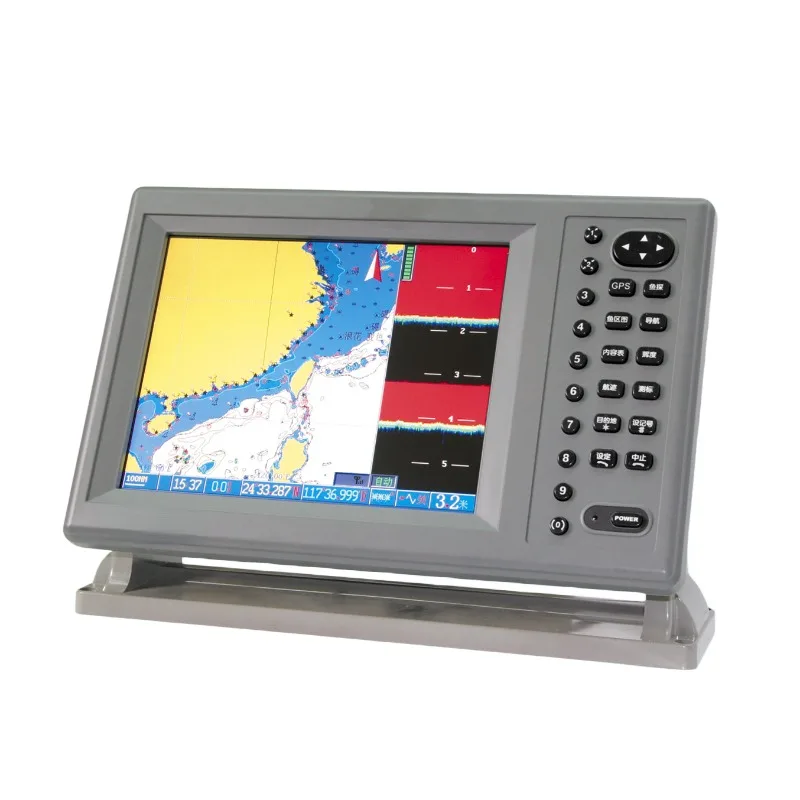 988b Marine GPS Navigator Nautical Chart Fish Finder Machine All-in-One