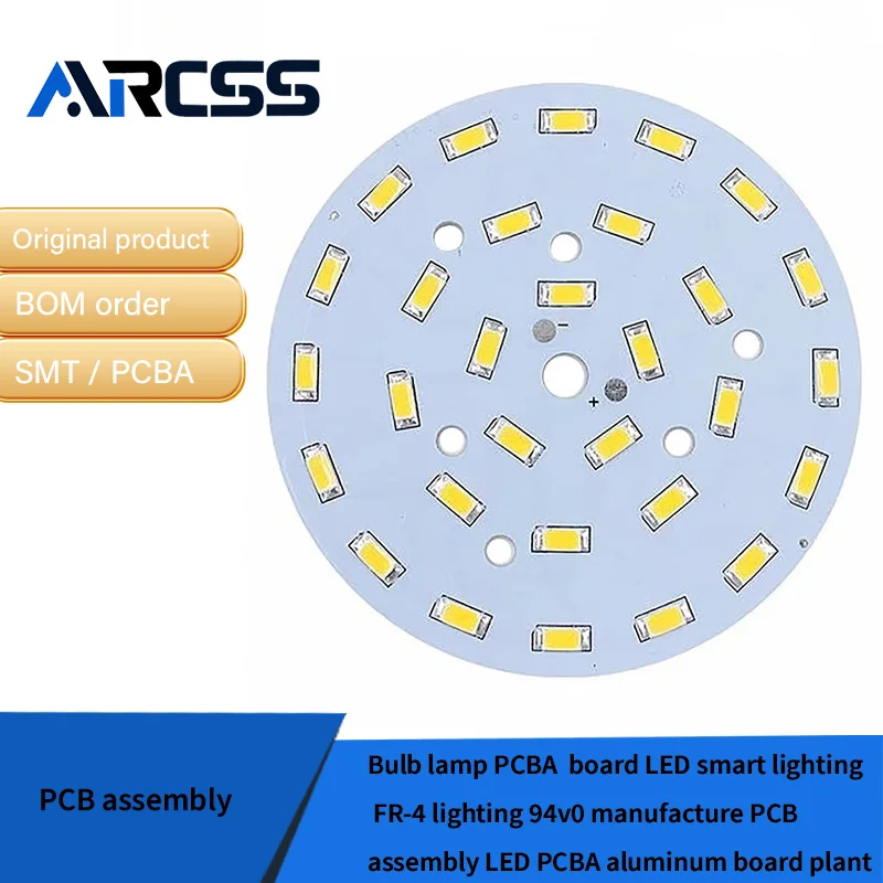 Bulb lamp PCBA  board LED smart lighting FR-4 lighting 94v0 manufacture PCB assembly LED PCBA aluminum board plant