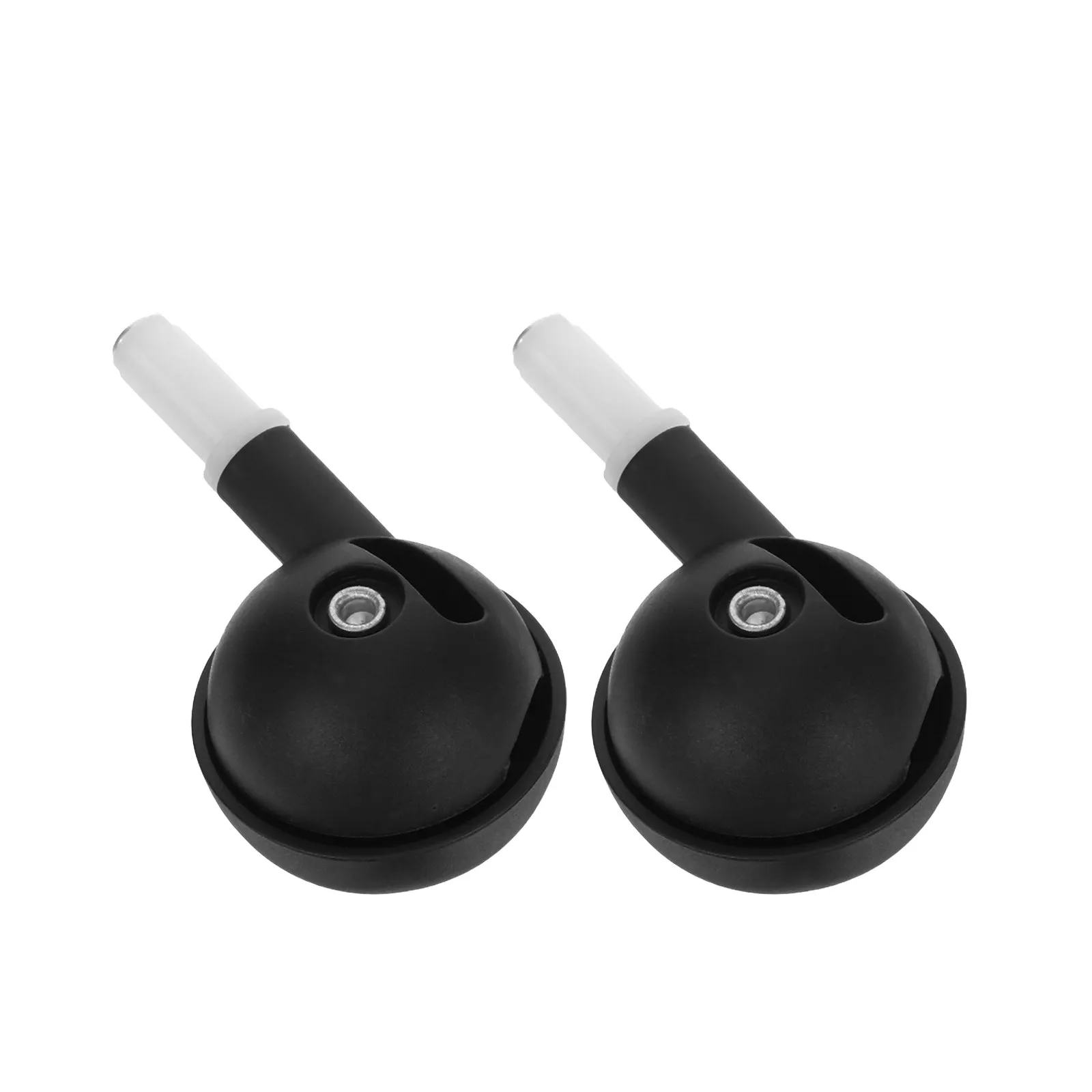 2Pcs Baby Walker Wheels Silent Swivel Replacement Casters Wear-Resistant Easy Push-in Installation for Stroller Walker Pram