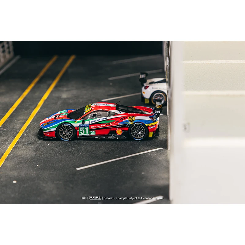 Preventa TW 1:64 Ferrari 488 GTE 24h de Le Mans 2016 colección de modelos de coches fundidos juguetes Tarmac Works