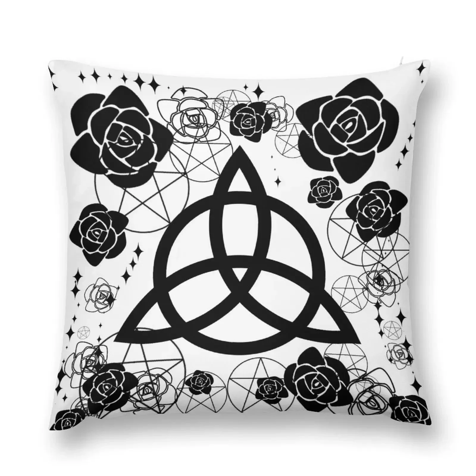 Charmed Triquetra. Pagan, Wicca, Witches Throw Pillow Cushion Covers For Living Room Pillowcases Cushion Covers Sofa pillow