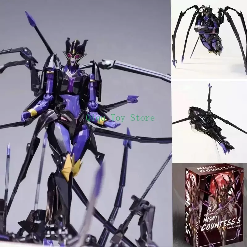 

Genuine Deformation Toy Apache Black Widow Three-change Spider Spirit Helicopter Leader's Proof King Kong Model