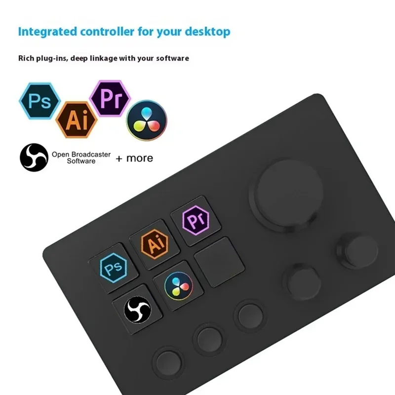 For Streamdeck Global Version Live Editing Design For Stream Deck Screen Knob Desktop Integrated Console Mini Visual Keypad